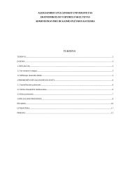 Infliacija, jos poveikis ekonomikai