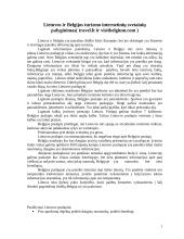 Lietuvos ir Belgijos turizmo internetinių svetainių palyginimas