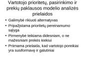 Vartotojo elgsena ir prekių paklausa. Pristatymas 3 puslapis