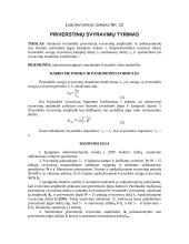 Laboratorinis darbas: priverstinių svyravimų tyrimas