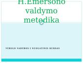 H. Emersono valdymo metodika