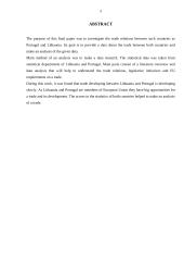 Trade between Lithuania and Portugal: Development opportunities 2 puslapis