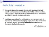 Profesija – auditorius: veiklos principai, profesinė etika, jo teisės pareigos, atsakomybės 3 puslapis