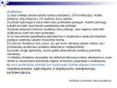 Profesija – auditorius: veiklos principai, profesinė etika, jo teisės pareigos, atsakomybės 6 puslapis