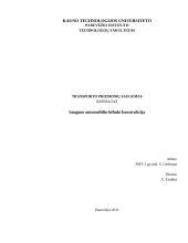 Saugaus automobilio kėbulo konstrukcija