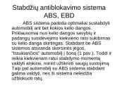Automobilio stabilumo kontrolės sistemos 3 puslapis