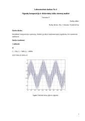 Signalų kompozicija ir diskretinių laiko sistemų analizė