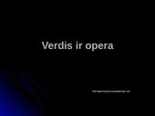 Džiuzepė Verdis ir operos