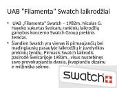Kainodaros organizavimas UAB “Filamenta” Swatch laikrodžių įmonėje 2 puslapis
