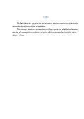 Tarptautinės prekybos organizacijos. Globalizacija 2 puslapis