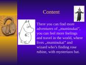 Tuvė Janson ,,Adventures of muminukai and wizard hat”  aptarimas anglų kalba 3 puslapis