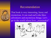 Tuvė Janson ,,Adventures of muminukai and wizard hat”  aptarimas anglų kalba 6 puslapis
