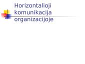 Horizontalioji komunikacija organizacijoje