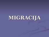 Migracija. Pristatymas