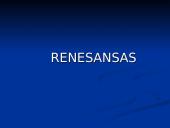 Pristatymas. Renesansas