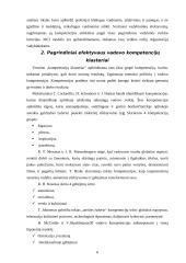Vadovo kompetencija ir jos įtaka darbuotojų veiklai 6 puslapis