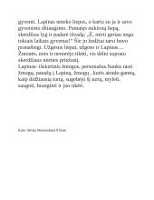  Lapino paveikslas V.Krėvės “Skerdžiuje” 4 puslapis