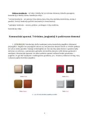 Elektros instaliacija: komutaciniai aparatai, tvirtinimo, jungiamieji ir paskirstymo elementai 4 puslapis