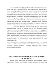 Dabartinė LR teismų sistema ir jos raida 9 puslapis