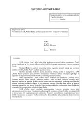 UAB "Amber pasta" produkto pozicionavimo koncepcijos vertinimas 2 puslapis