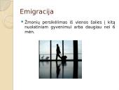 Emigracija. Pristatymas 3 puslapis
