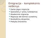 Emigracija. Pristatymas 9 puslapis
