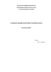 Vandens siurblio keitimo technologija