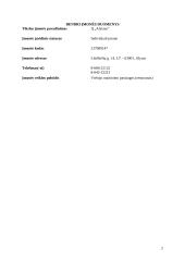 Įmonės „ALYTUS“ gaminamos produkcijos  savikainos skaičiavimas 3 puslapis