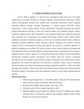 Euro įvedimas Lietuvoje perspektyvos ir problemos 4 puslapis