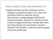 Euro įvedimas Lietuvoje. Perspektyvos ir problemos  5 puslapis