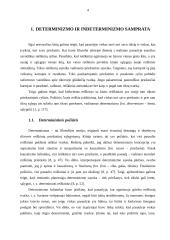 Indeterminizmas ir žmogaus laisvė. Referatas 3 puslapis