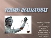 Teisinis realizavimas