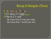 Designing effective PowerPoint presentations 8 puslapis
