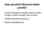 Šiltnamio efektas skaidrės 11 puslapis