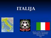Italija pristatymas