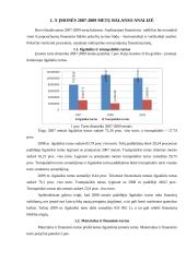 X įmonės metų finansinės atskaitomybės duomenų rezultatų analizė 2 puslapis
