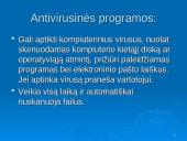 Kompiuterių virusai ir antivirusinės programos skaidrės 13 puslapis