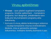 Kompiuterių virusai ir antivirusinės programos skaidrės 3 puslapis
