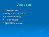 Kompiuterių virusai ir antivirusinės programos skaidrės 4 puslapis