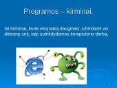 Kompiuterių virusai ir antivirusinės programos skaidrės 6 puslapis