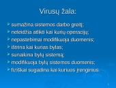 Kompiuterių virusai ir antivirusinės programos skaidrės 10 puslapis