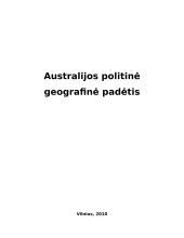 Australijos politinė geografinė padėtis