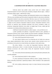 Teisės aktai reglamentuojantys kooperatyvinės bendrovės veiklą 6 puslapis