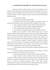 Teisės aktai reglamentuojantys kooperatyvinės bendrovės veiklą 9 puslapis