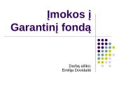 Įmokos į garantinį fondą
