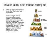 Tabako ir alkoholio vartojimo nuostatos visuomenėje, mitai ir faktai apie tabako ir alkoholio vartojimą 20 puslapis