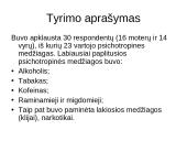 Tabako ir alkoholio vartojimo nuostatos visuomenėje, mitai ir faktai apie tabako ir alkoholio vartojimą 7 puslapis