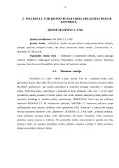 Organizacinė valdymo struktūra "Maxima" įmonėje 4 puslapis