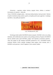 Organizacinė valdymo struktūra "Maxima" įmonėje 10 puslapis