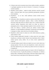 Krovinių gabenimo valdymas, logistinių veikėjų veiksmų suderinamumo santykiai 11 puslapis